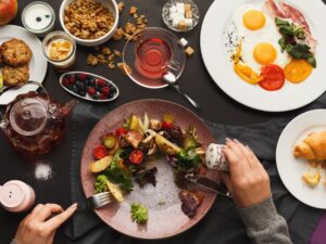 Mesa con comida