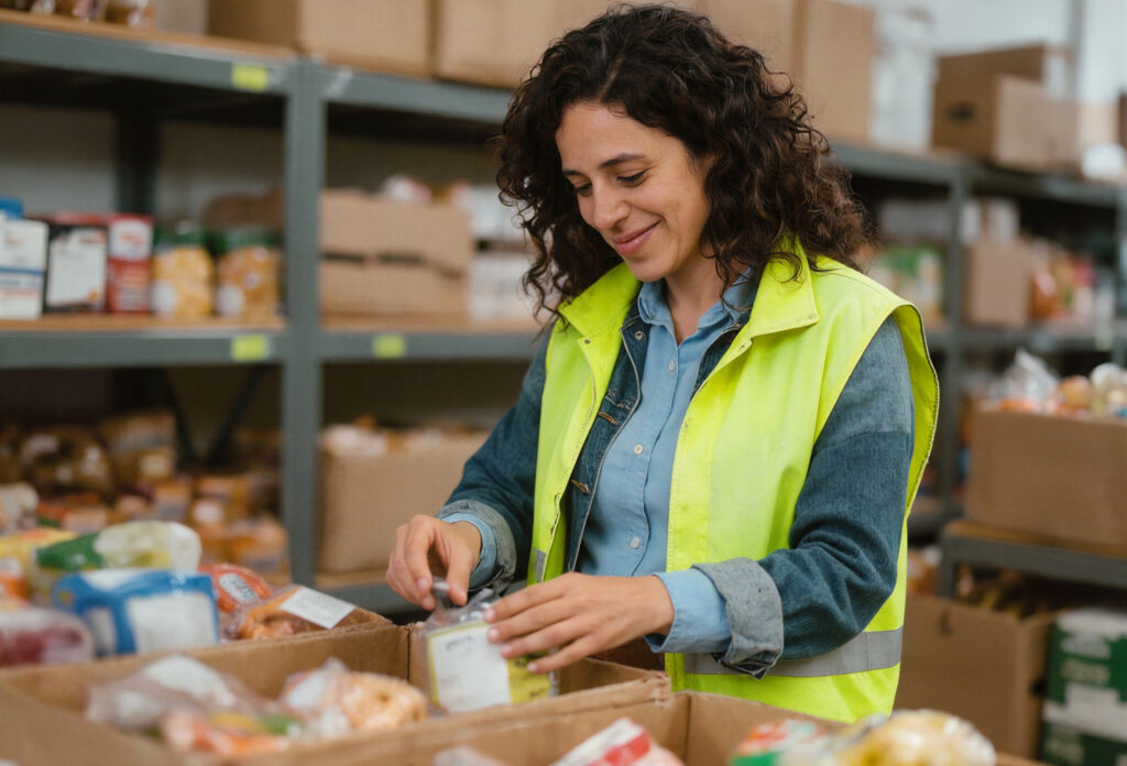 María, voluntaria de Banco de Alimentos